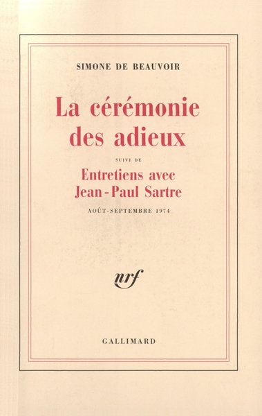 La Cérémonie des adieux / Entretiens avec Jean-Paul Sartre (9782070266883-front-cover)