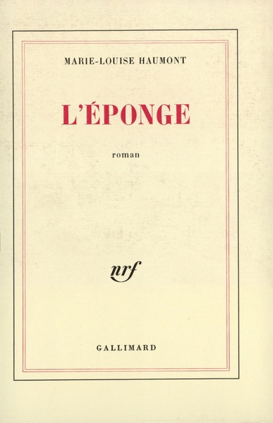 L'éponge (9782070225415-front-cover)