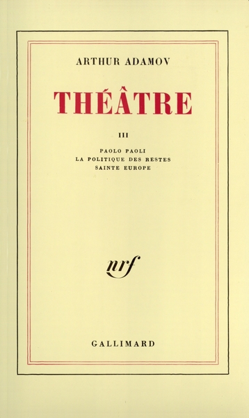 Théâtre (9782070200238-front-cover)