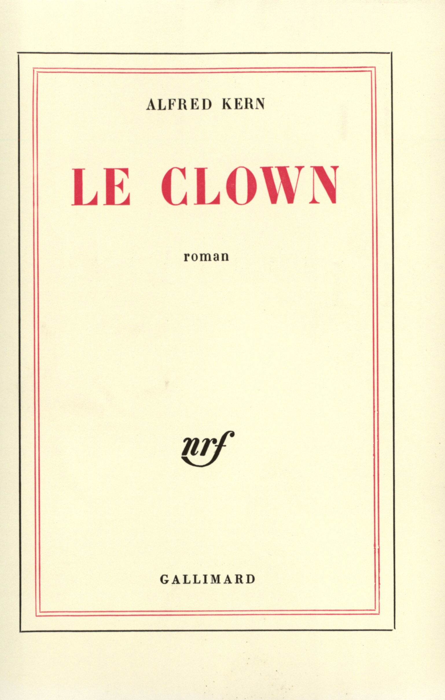 Le Clown (9782070235513-front-cover)