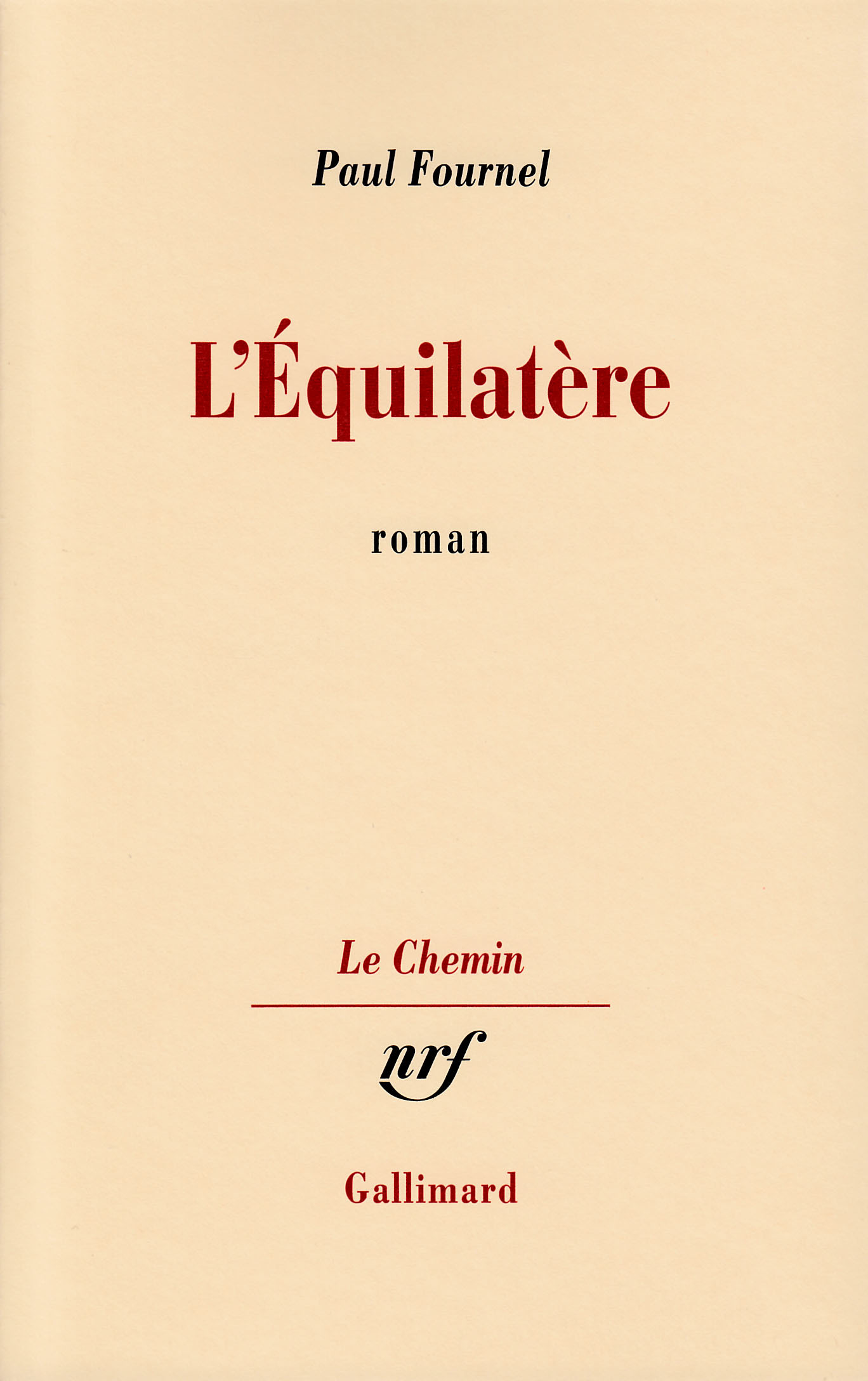 L'Équilatère (9782070282104-front-cover)