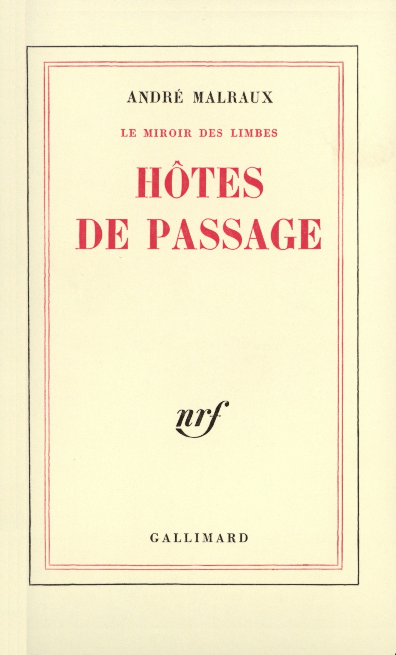 Hôtes de passage (9782070293520-front-cover)