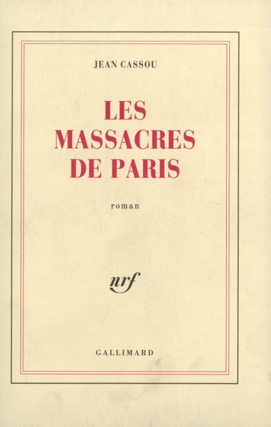 Les Massacres de Paris (9782070212699-front-cover)
