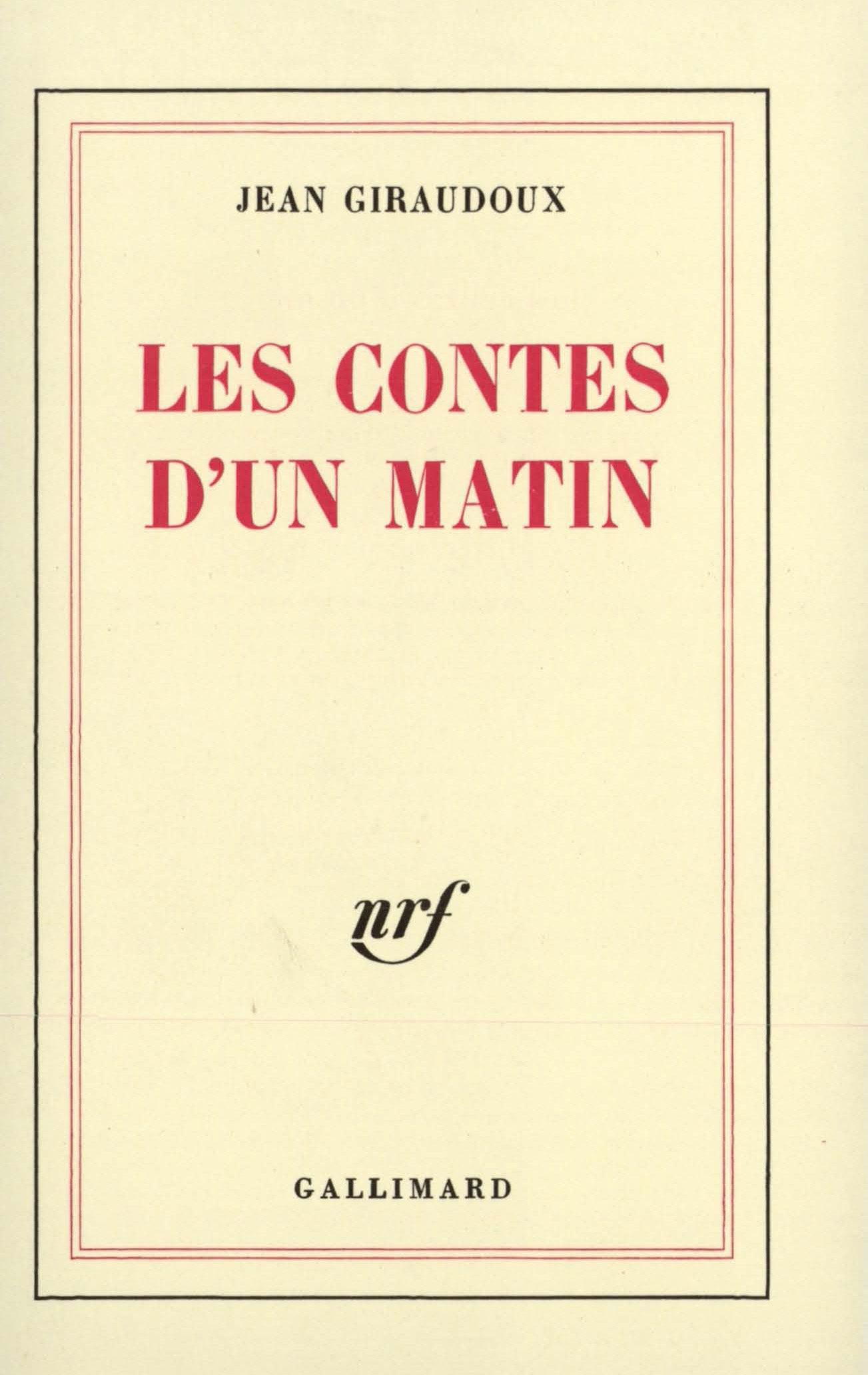 Les Contes d'un matin (9782070228478-front-cover)