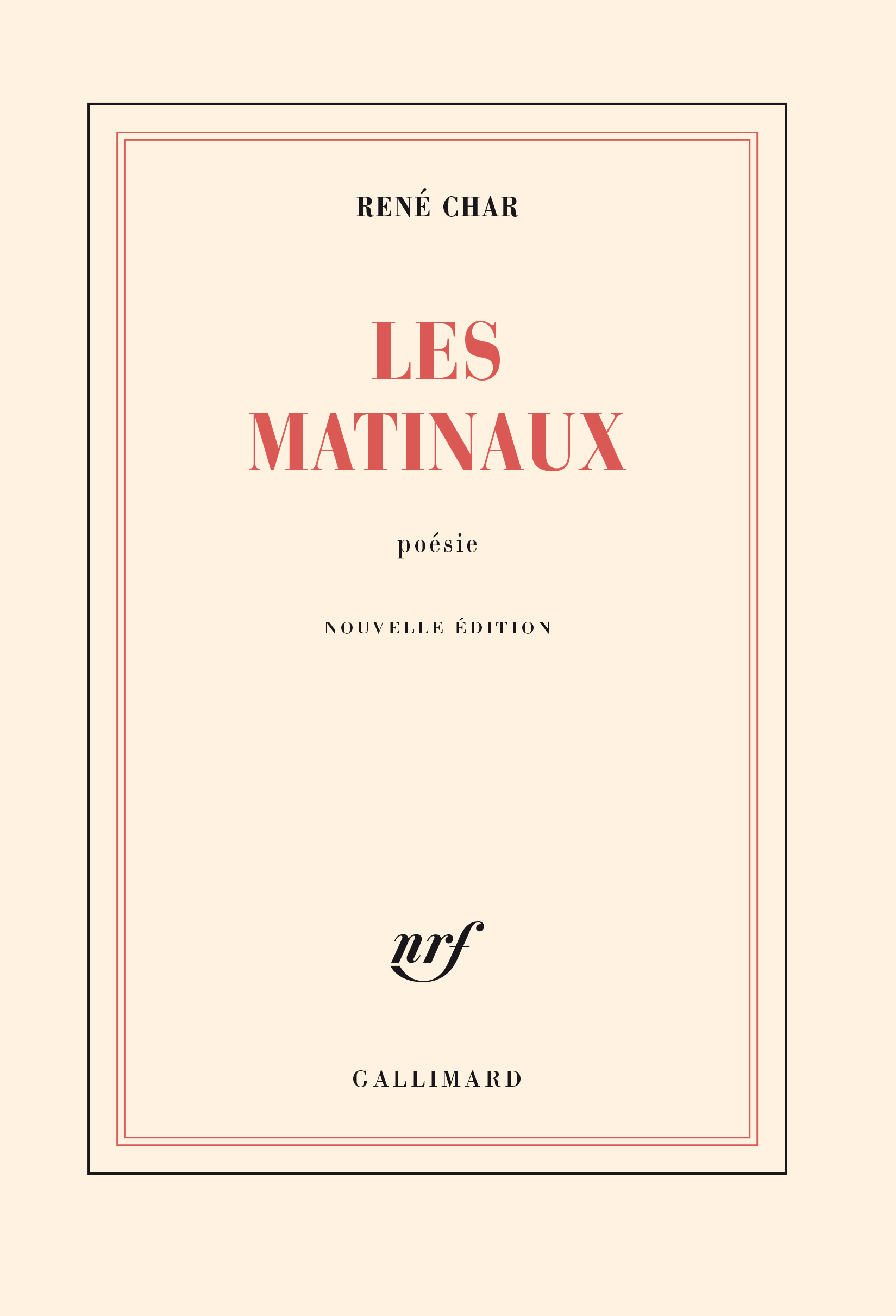 Les Matinaux (9782070213696-front-cover)