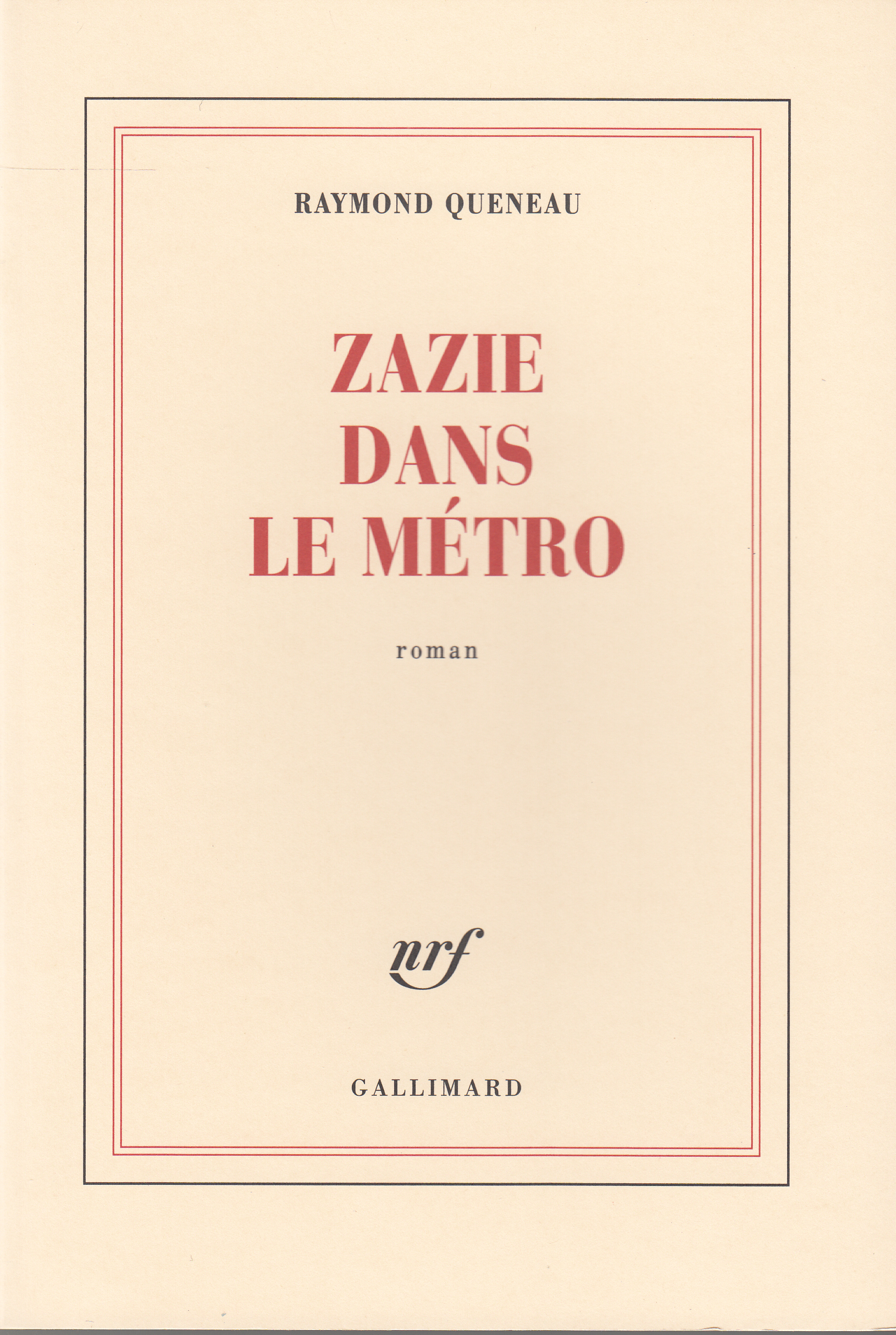 Zazie dans le métro (9782070253173-front-cover)