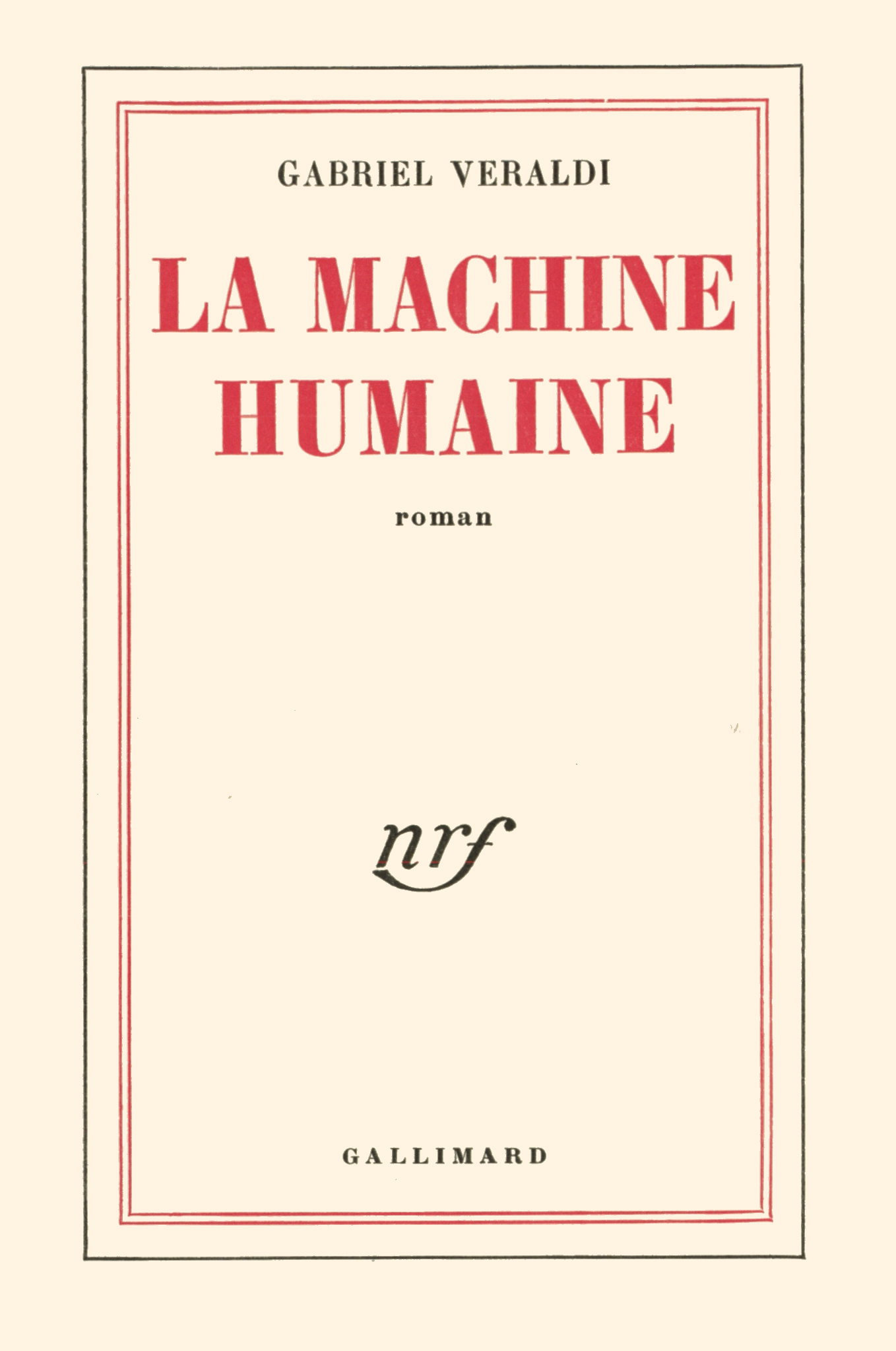 La Machine humaine (9782070264995-front-cover)