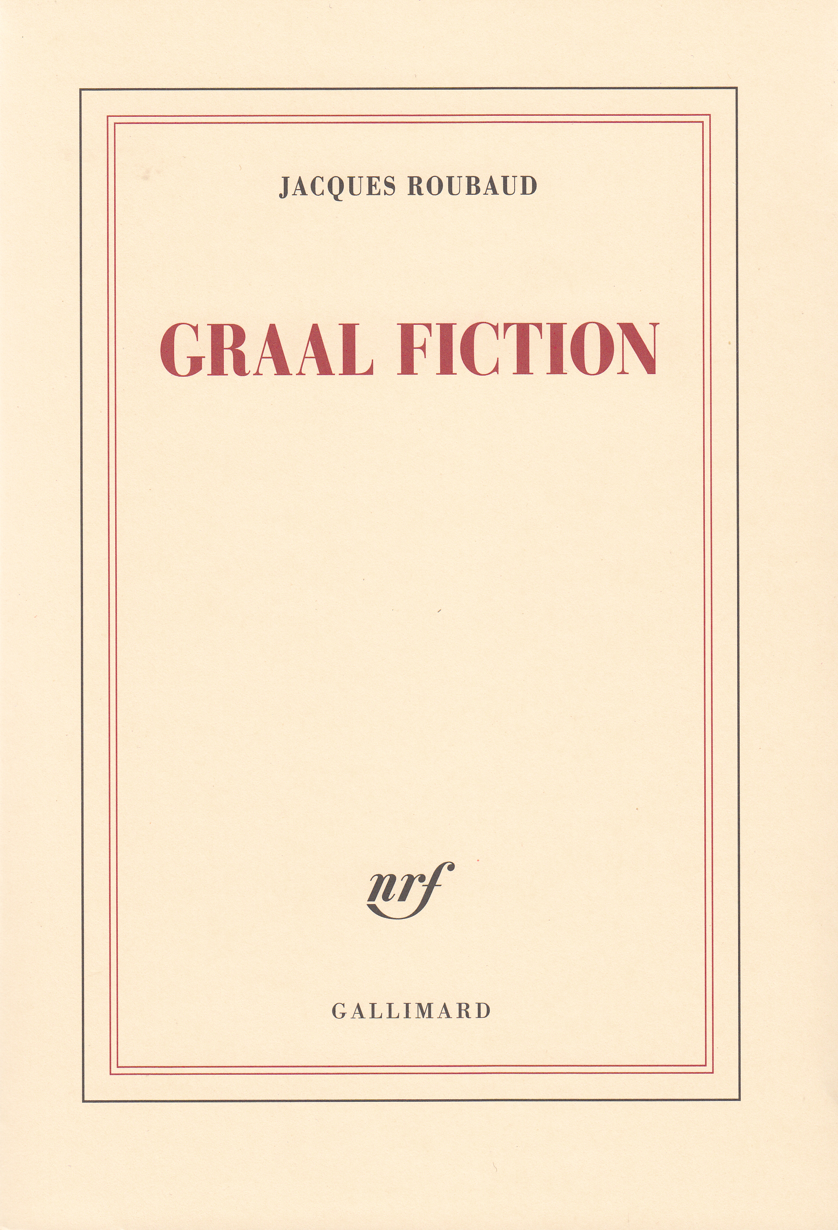 Graal fiction (9782070298907-front-cover)