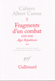 Fragments d'un combat 1938-1940, Alger Républicain. Le Soir Républicain (9782070299492-front-cover)