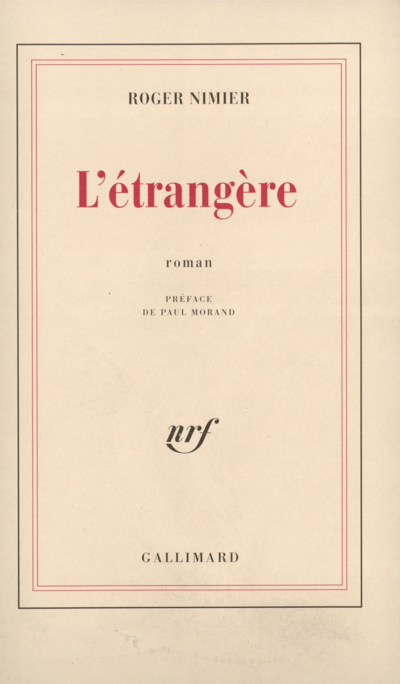 L'étrangère (9782070272464-front-cover)