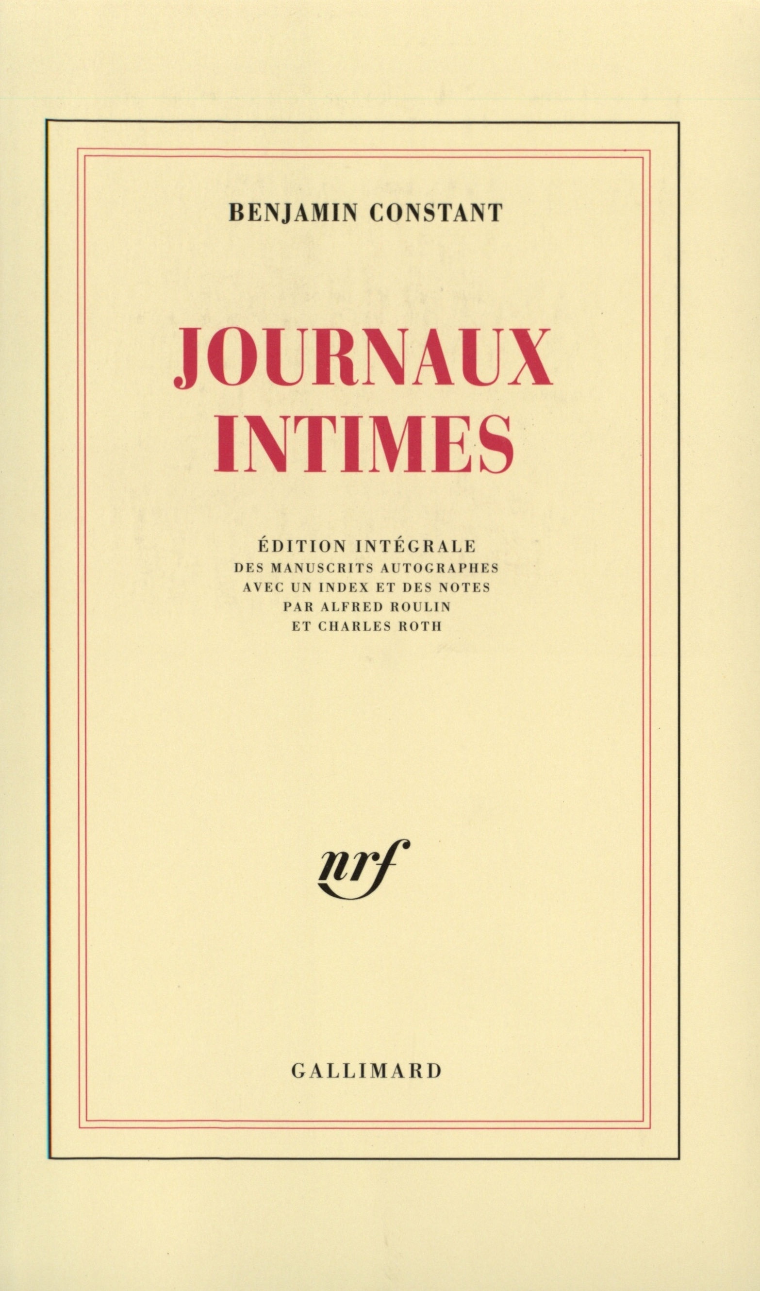 Journaux intimes (9782070269211-front-cover)