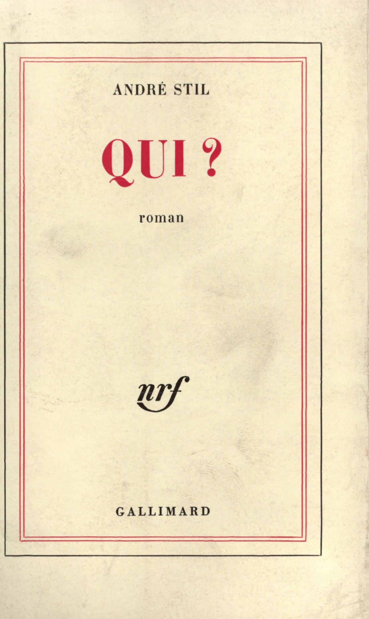 Qui ? (9782070273812-front-cover)