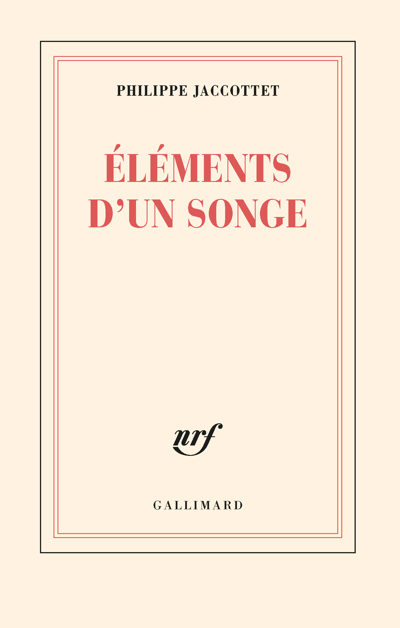 Éléments d'un songe (9782070233311-front-cover)