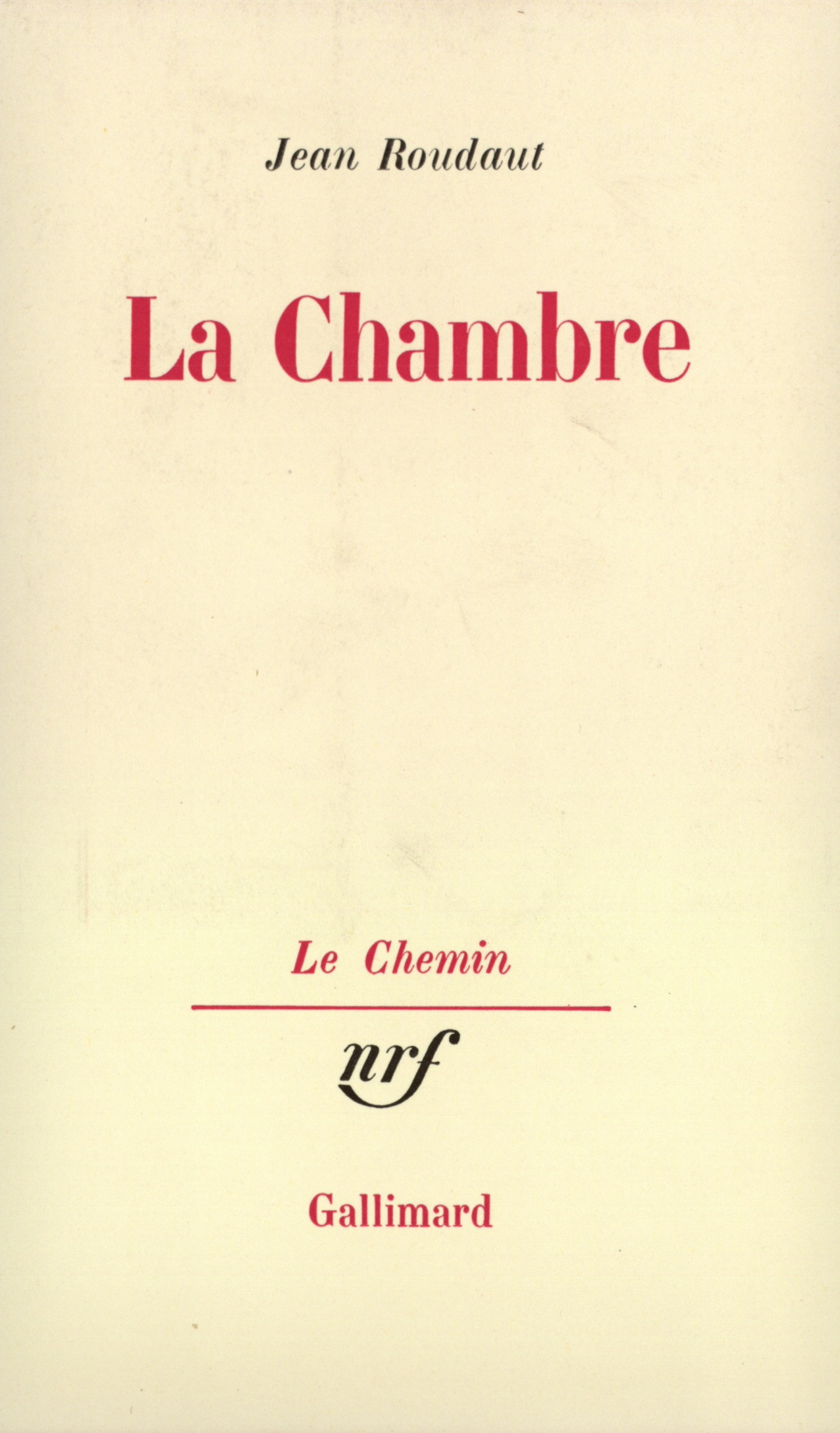 La Chambre, Parenthèse (9782070273409-front-cover)