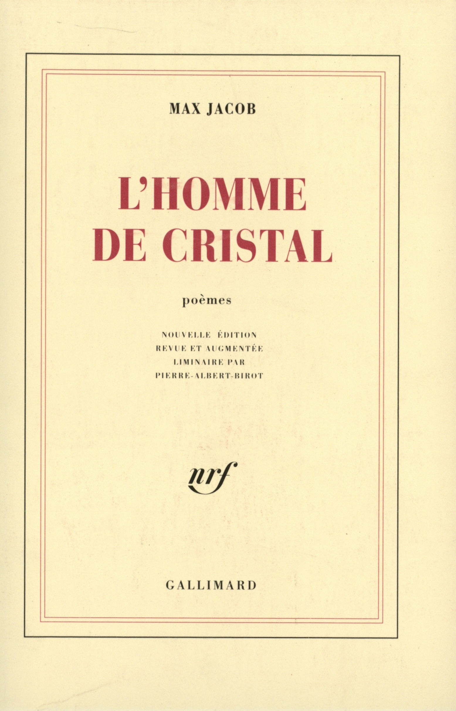 L'Homme de cristal (9782070233533-front-cover)
