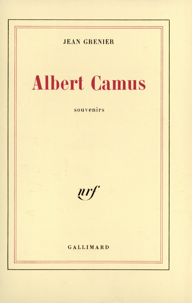 Albert Camus, Souvenirs (9782070270460-front-cover)