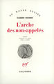 L'arche des non-appelés (9782070250547-front-cover)