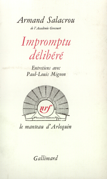 Impromptu délibéré, Entretiens avec Paul-Louis Mignon (9782070257102-front-cover)