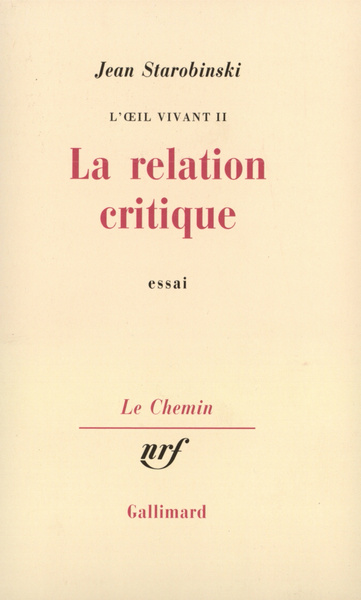 La Relation critique (9782070273799-front-cover)