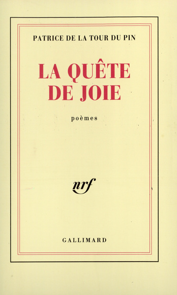 La Quête de joie (9782070237616-front-cover)