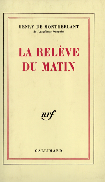 La Relève du matin (9782070245840-front-cover)
