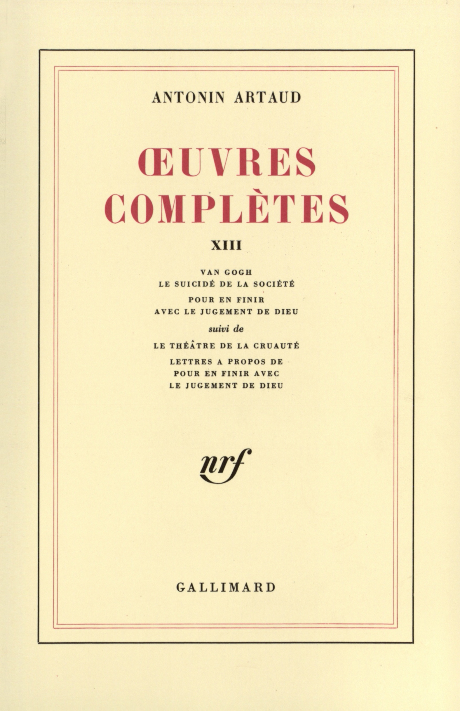 Œuvres complètes (9782070289257-front-cover)