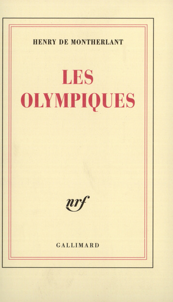 Les Olympiques (9782070245734-front-cover)