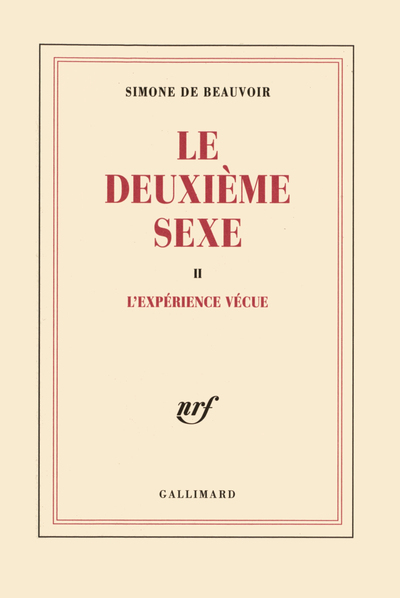 Le deuxième sexe, L'expérience vécue (9782070205141-front-cover)