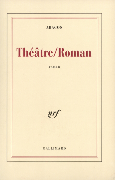 Théâtre/Roman (9782070290369-front-cover)