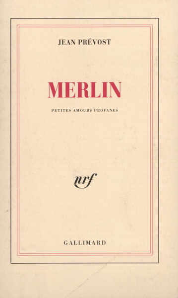 Merlin, Petites amours profanes (9782070252459-front-cover)