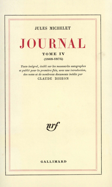 Journal, 1868-1874 (9782070282227-front-cover)