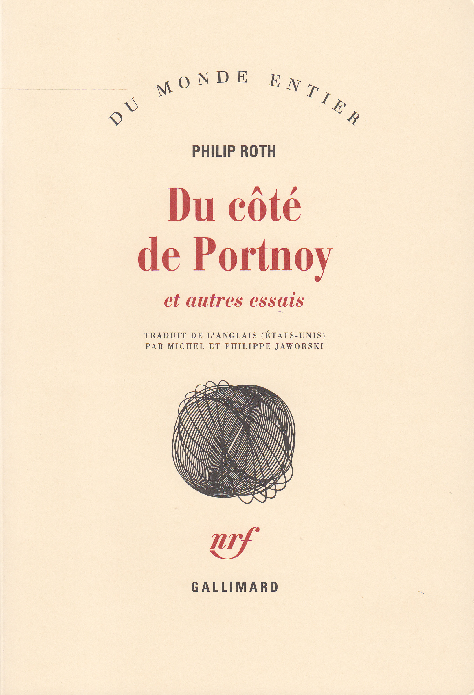 Du côté de Portnoy et autres essais (9782070277872-front-cover)