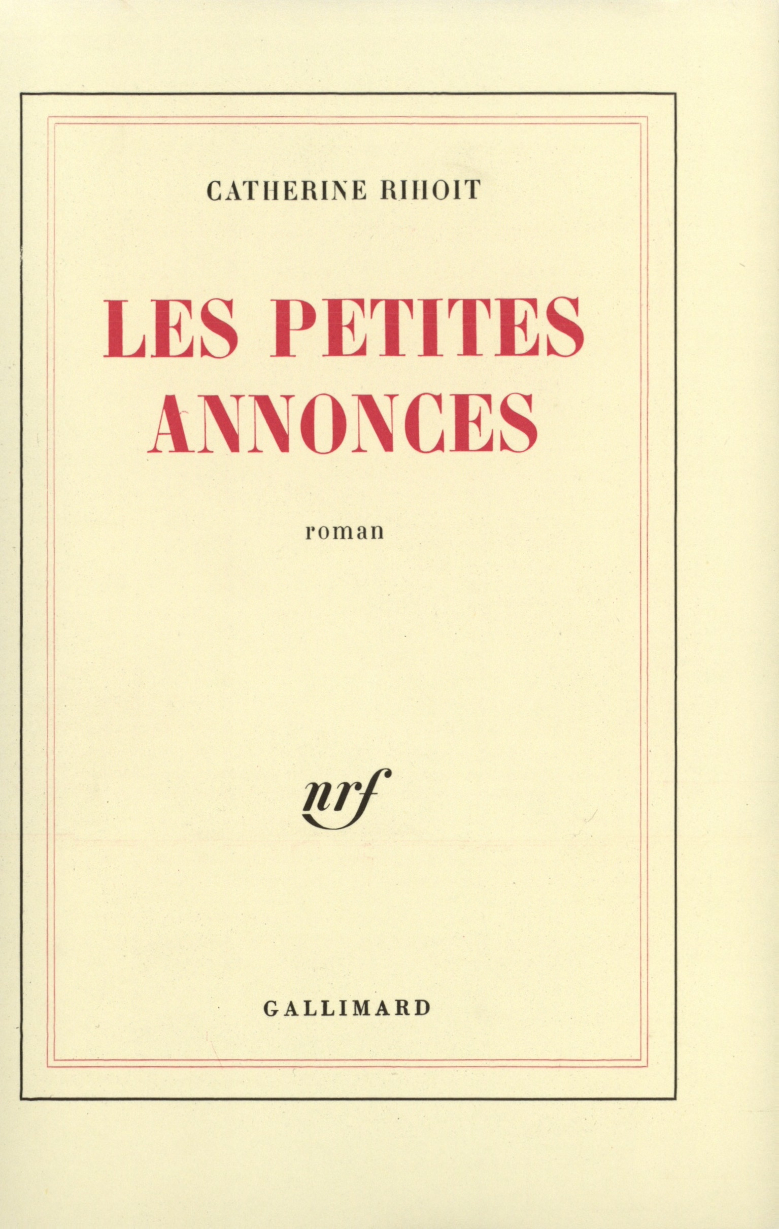 Les petites annonces (9782070256532-front-cover)