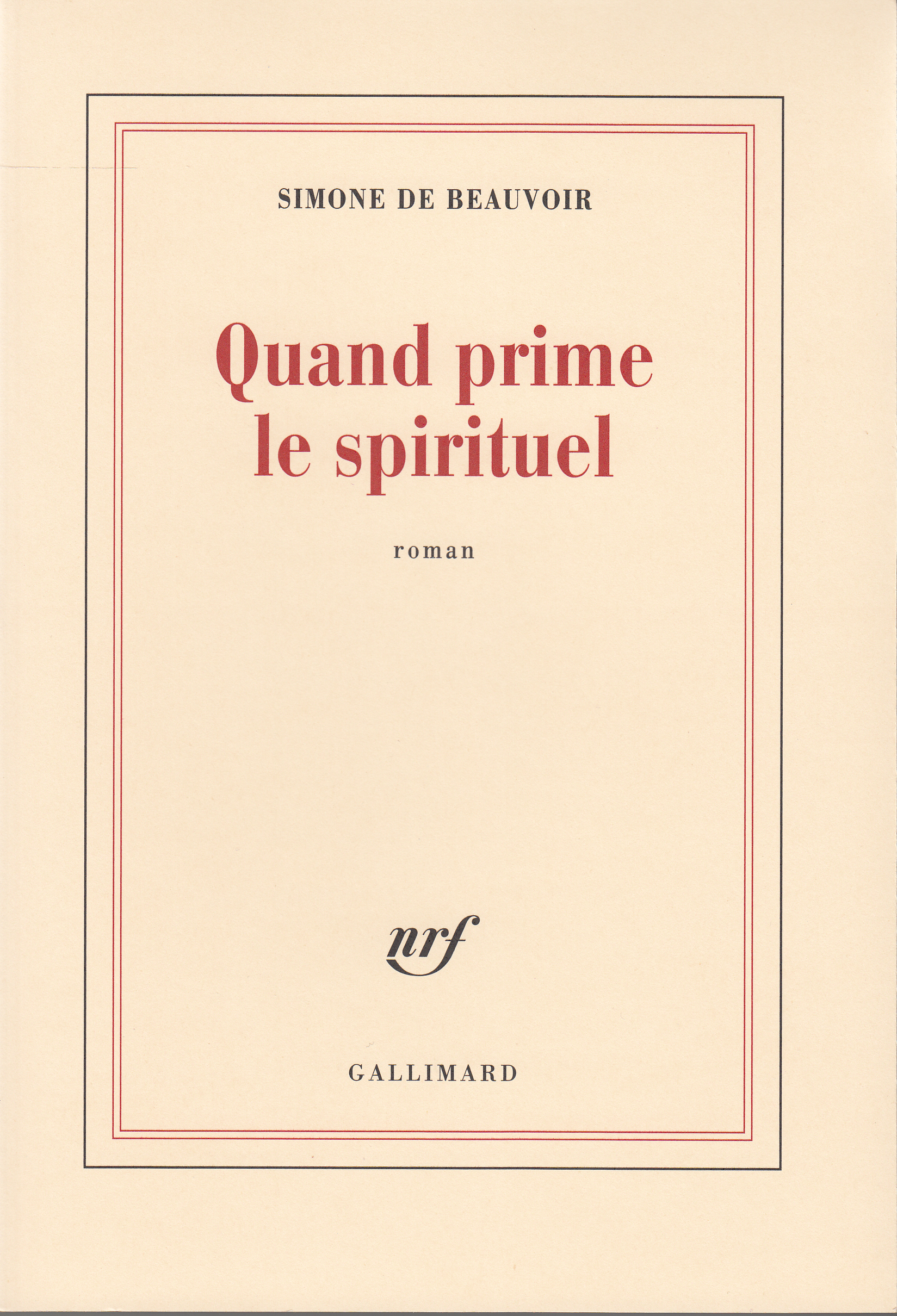 Quand prime le spirituel (9782070286225-front-cover)