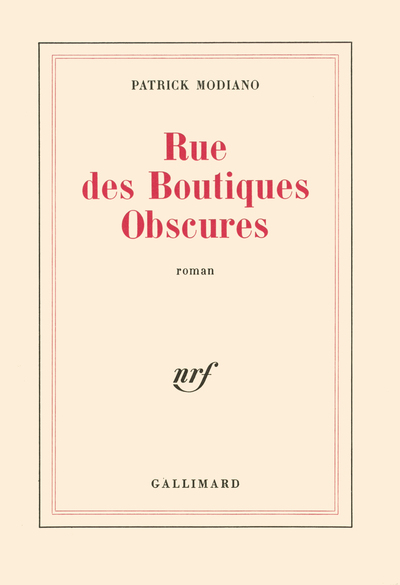 Rue des Boutiques Obscures (9782070283835-front-cover)