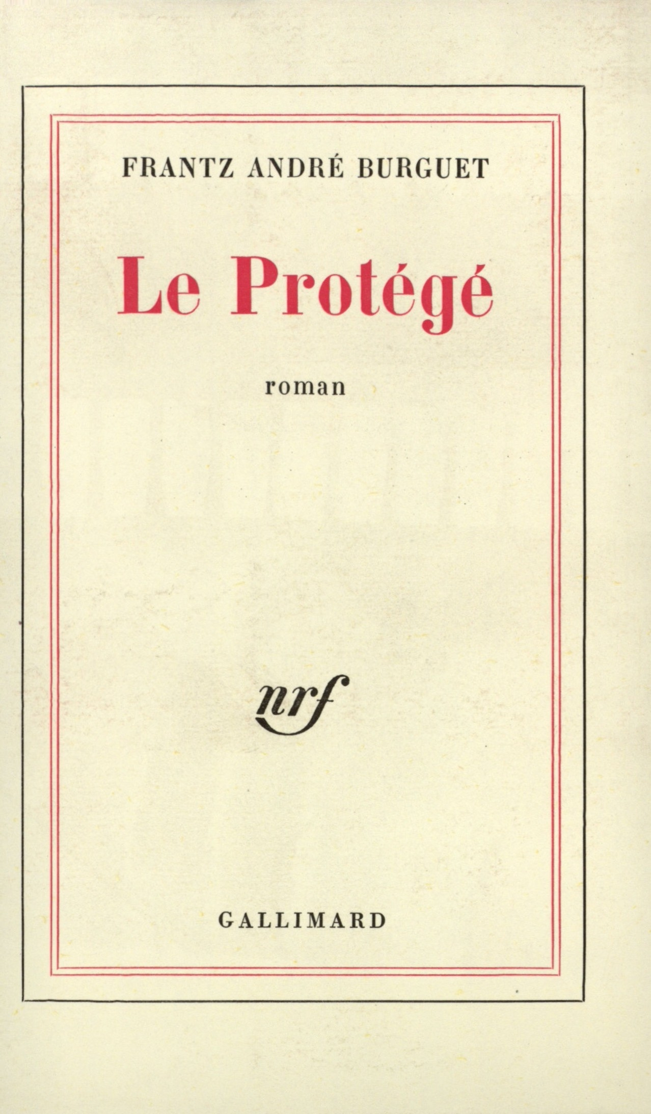 Le Protégé (9782070210831-front-cover)