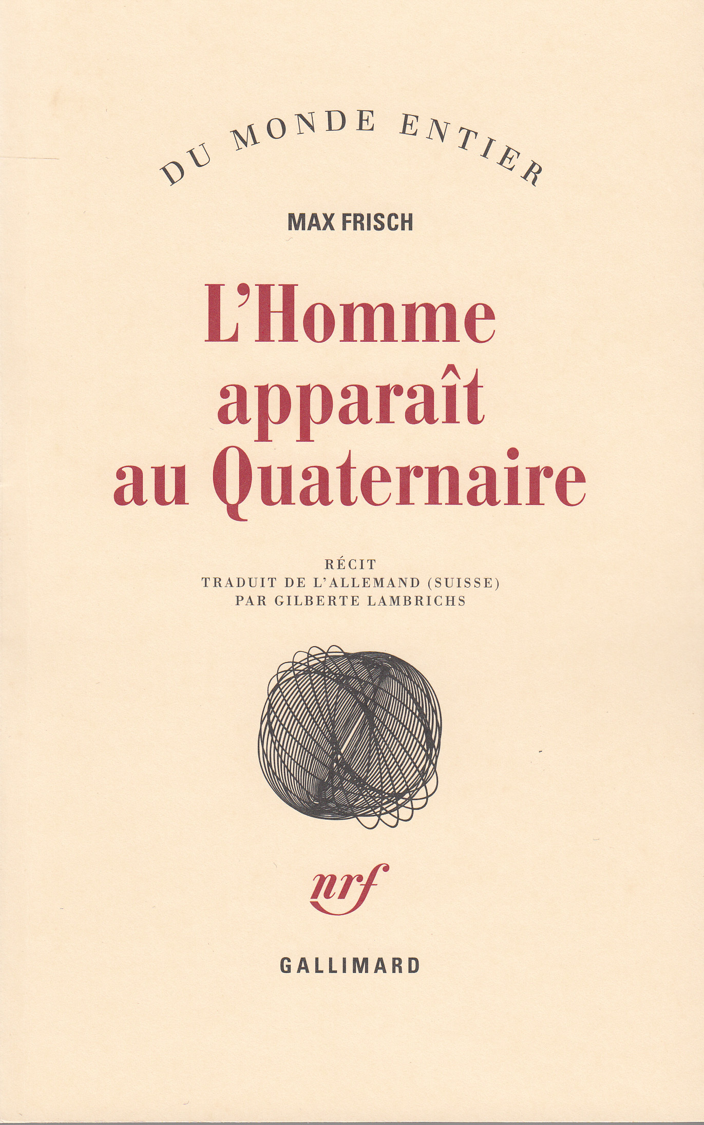 L'Homme apparaît au Quaternaire (9782070225682-front-cover)