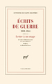 Écrits de guerre, (1939-1944) (9782070258932-front-cover)