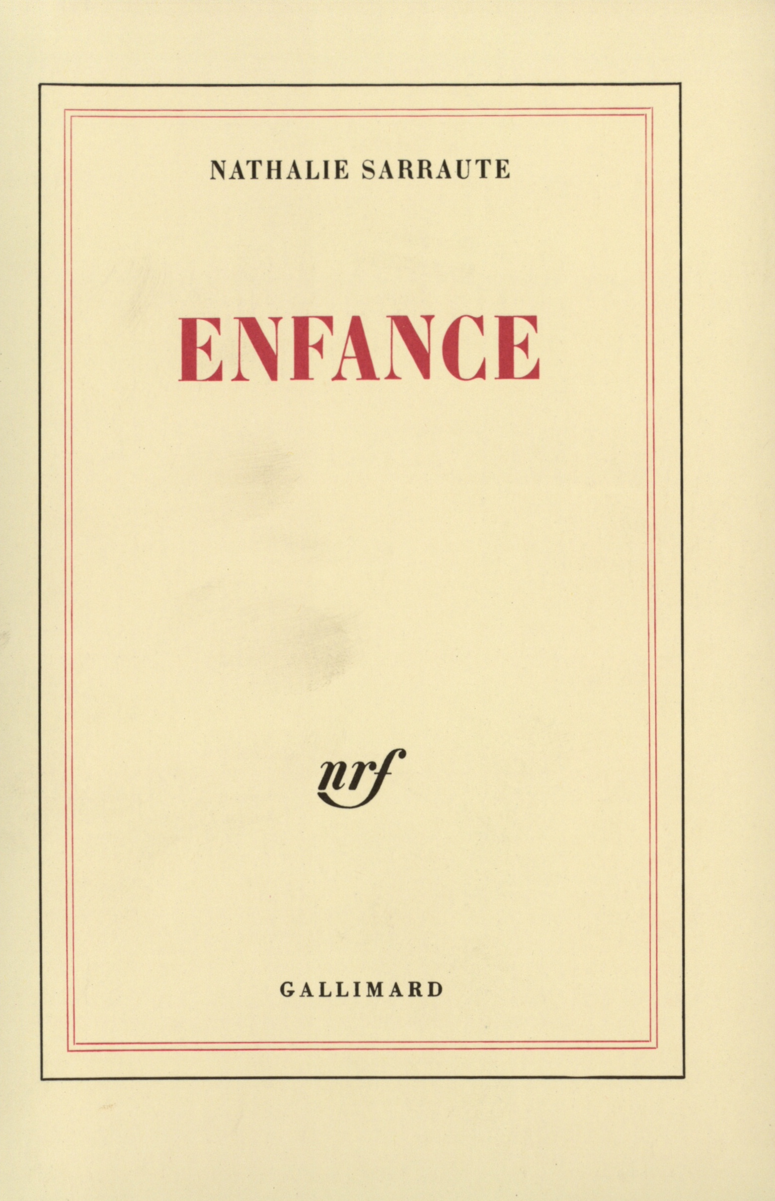 Enfance (9782070259793-front-cover)