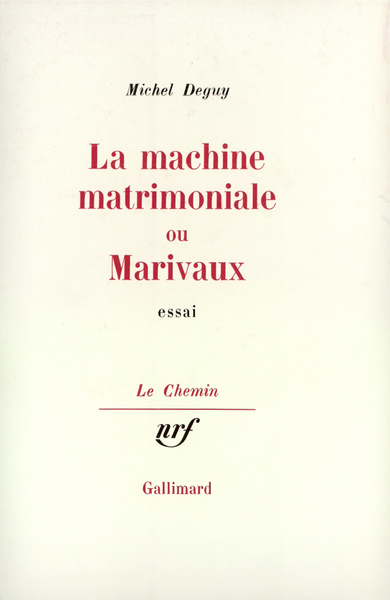 La machine matrimoniale ou Marivaux (9782070264063-front-cover)