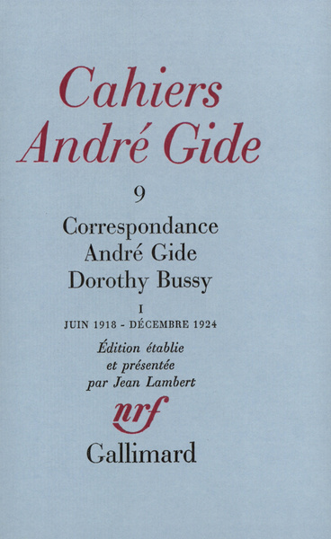 Correspondance, Juin 1918 - Décembre 1924 (9782070287260-front-cover)