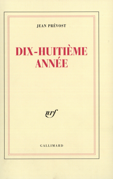 Dix-huitième année (9782070252466-front-cover)