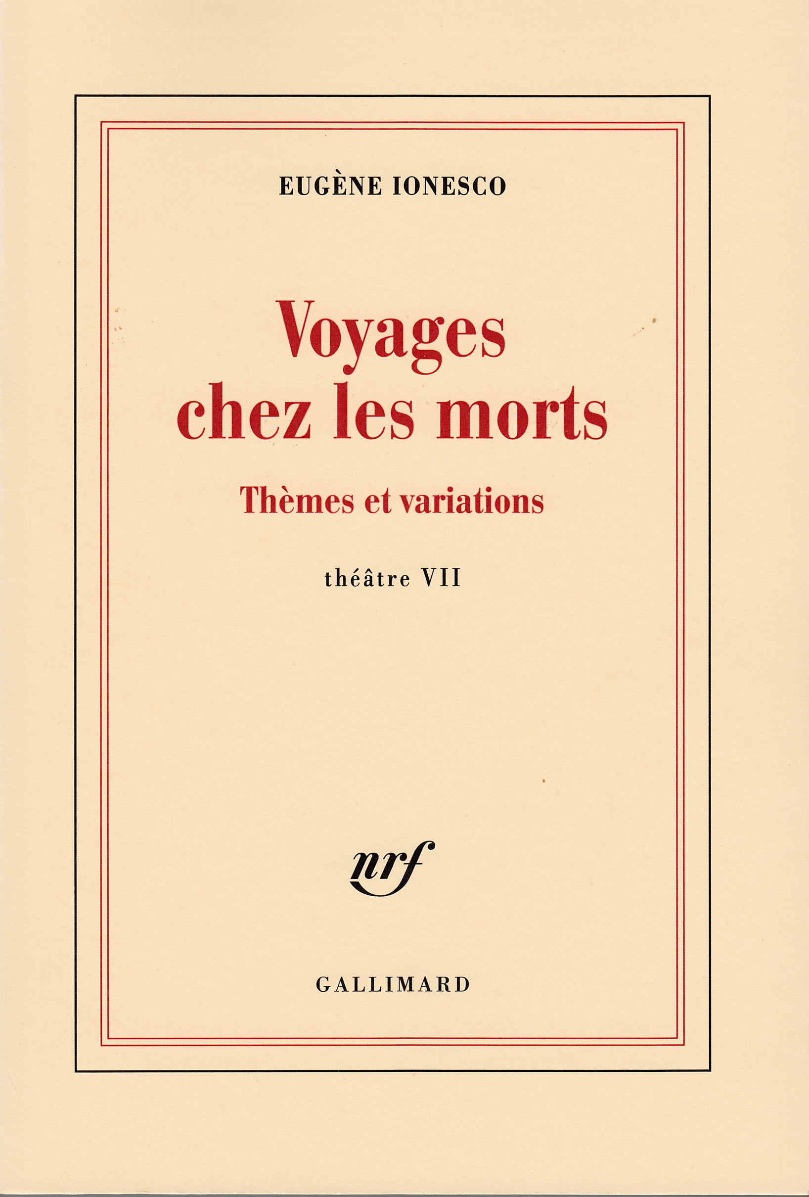 Voyages chez les morts, Thèmes et variations (9782070246601-front-cover)
