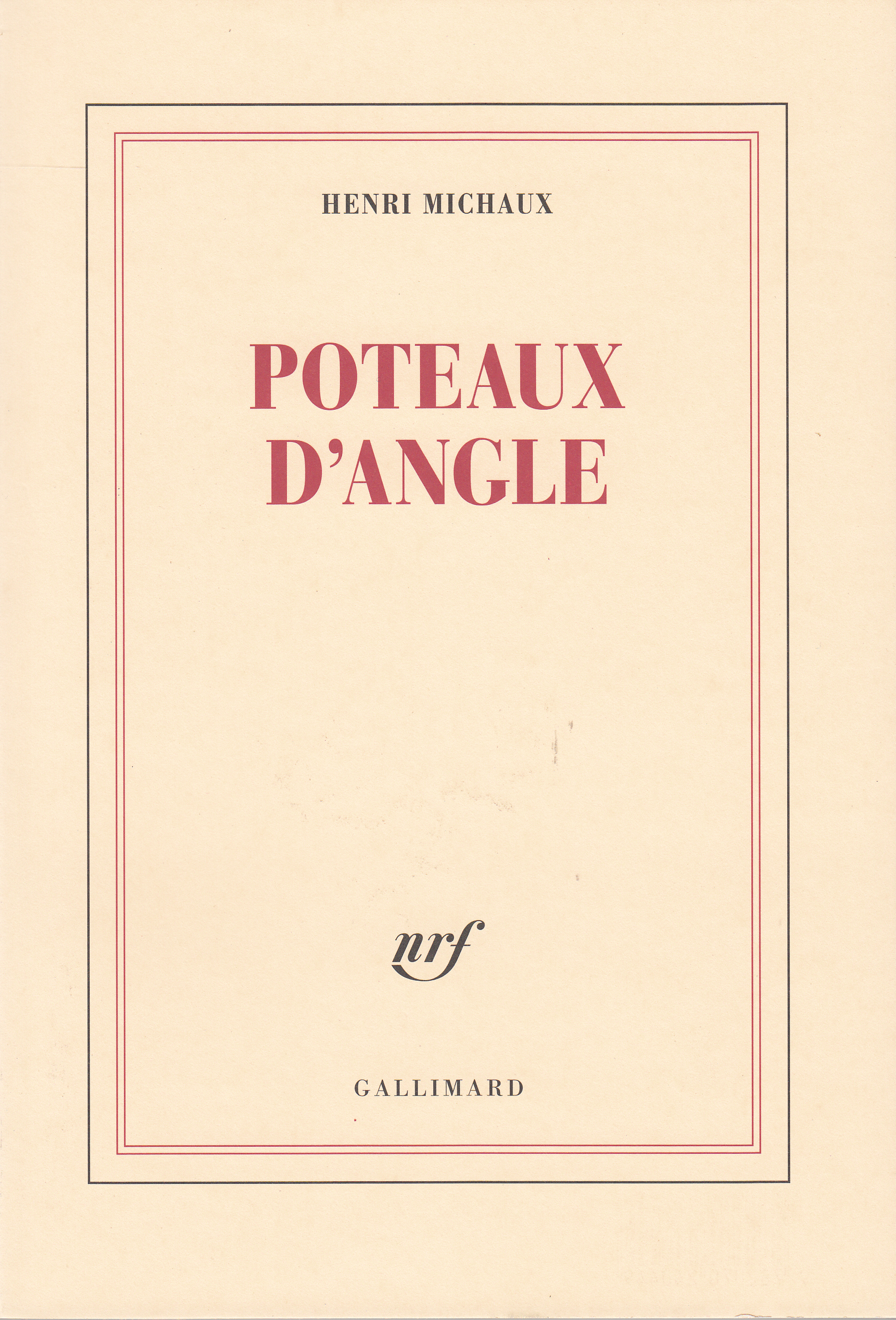 Poteaux d'angle (9782070240449-front-cover)