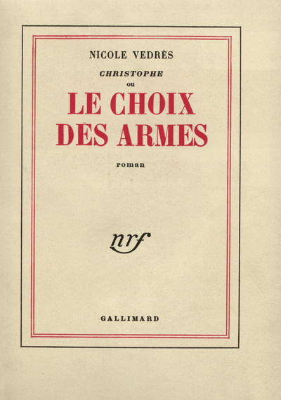 Christophe ou Le choix des armes (9782070264827-front-cover)