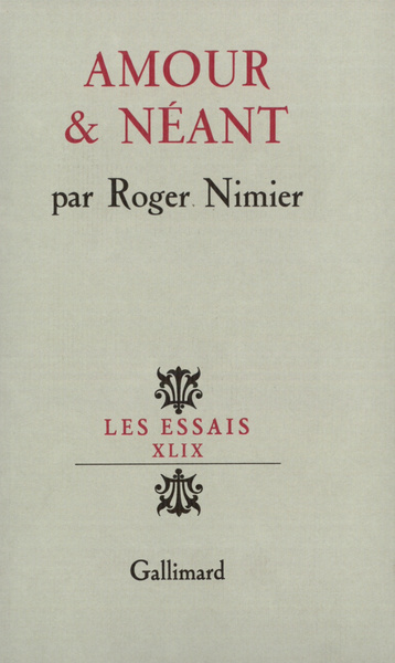 Amour et Néant (9782070247332-front-cover)