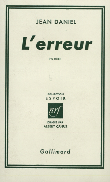 L'Erreur (9782070217441-front-cover)