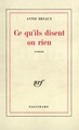 Ce qu'ils disent ou rien (9782070296644-front-cover)