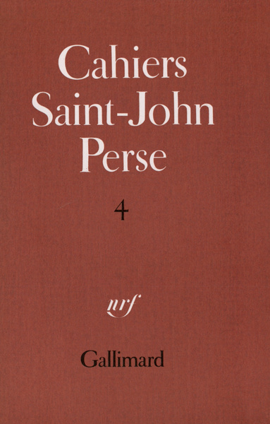 Cahiers Saint-John Perse (9782070242818-front-cover)