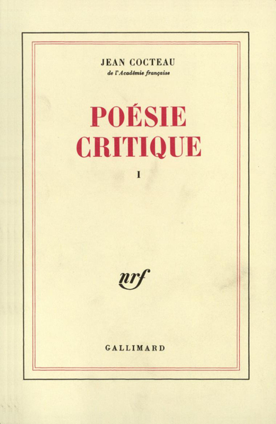 Poésie critique (9782070215911-front-cover)